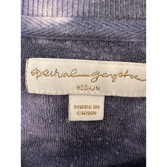 SPIRITUAL GANGSTER x PELOTON | Tie Dye Blue White Crewneck Sweatshirt Medium - Picture 6 of 7